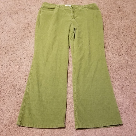 Talbots Pants - Lime Green Corduroy Pants